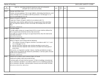Form CMS-2786W Fire Safety Survey Report - Intermediate Care Facilities for Individuals With Intellectual Disabilities (Large Facilities) - 2012 Life Safety Code, Page 6