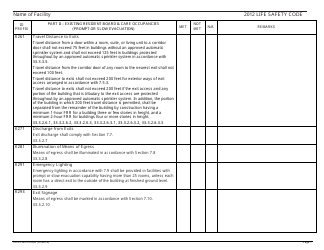 Form CMS-2786W Fire Safety Survey Report - Intermediate Care Facilities for Individuals With Intellectual Disabilities (Large Facilities) - 2012 Life Safety Code, Page 7