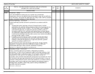 Form CMS-2786W Fire Safety Survey Report - Intermediate Care Facilities for Individuals With Intellectual Disabilities (Large Facilities) - 2012 Life Safety Code, Page 8