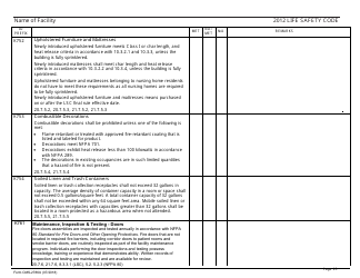 Form CMS-2786U Fire Safety Survey Report - 2012 Life Safety Code Ambulatory Health Care, Page 25