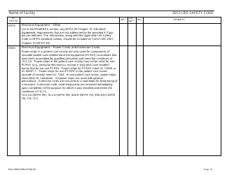Form CMS-2786U Fire Safety Survey Report - 2012 Life Safety Code Ambulatory Health Care, Page 32
