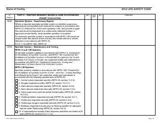 Form CMS-2786V Fire Safety Survey Report - Intermediate Care Facilities for Individuals With Intellectual Disabilities (Small Facilities) - 2012 Life Safety Code, Page 14