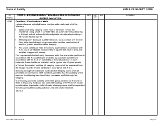 Form CMS-2786V Fire Safety Survey Report - Intermediate Care Facilities for Individuals With Intellectual Disabilities (Small Facilities) - 2012 Life Safety Code, Page 16