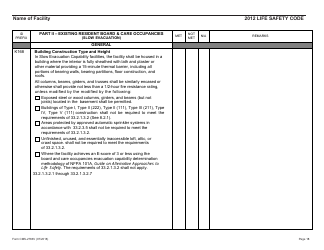 Form CMS-2786V Fire Safety Survey Report - Intermediate Care Facilities for Individuals With Intellectual Disabilities (Small Facilities) - 2012 Life Safety Code, Page 18