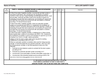 Form CMS-2786V Fire Safety Survey Report - Intermediate Care Facilities for Individuals With Intellectual Disabilities (Small Facilities) - 2012 Life Safety Code, Page 21