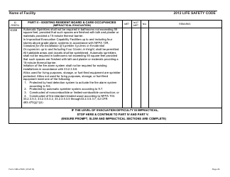 Form CMS-2786V Fire Safety Survey Report - Intermediate Care Facilities for Individuals With Intellectual Disabilities (Small Facilities) - 2012 Life Safety Code, Page 23