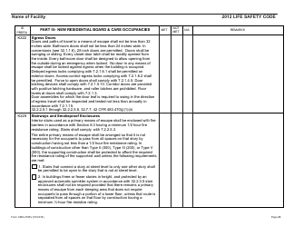 Form CMS-2786V Fire Safety Survey Report - Intermediate Care Facilities for Individuals With Intellectual Disabilities (Small Facilities) - 2012 Life Safety Code, Page 26