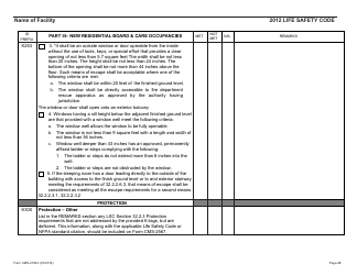 Form CMS-2786V Fire Safety Survey Report - Intermediate Care Facilities for Individuals With Intellectual Disabilities (Small Facilities) - 2012 Life Safety Code, Page 28