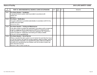 Form CMS-2786V Fire Safety Survey Report - Intermediate Care Facilities for Individuals With Intellectual Disabilities (Small Facilities) - 2012 Life Safety Code, Page 30