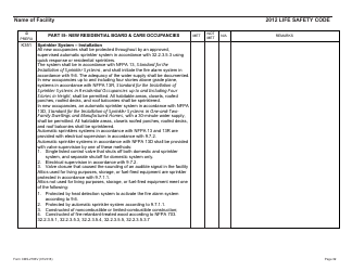 Form CMS-2786V Fire Safety Survey Report - Intermediate Care Facilities for Individuals With Intellectual Disabilities (Small Facilities) - 2012 Life Safety Code, Page 32