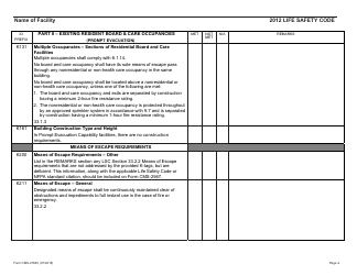 Form CMS-2786V Fire Safety Survey Report - Intermediate Care Facilities for Individuals With Intellectual Disabilities (Small Facilities) - 2012 Life Safety Code, Page 4