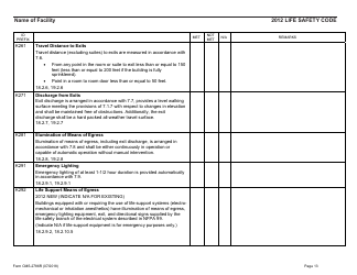 Form CMS-2786R Fire Safety Survey Report - Healthcare - 2012 Life Safety Code, Page 13