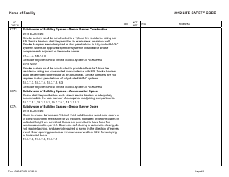 Form CMS-2786R Fire Safety Survey Report - Healthcare - 2012 Life Safety Code, Page 28