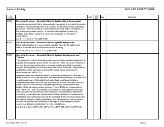 Form CMS-2786R Fire Safety Survey Report - Healthcare - 2012 Life Safety Code, Page 42