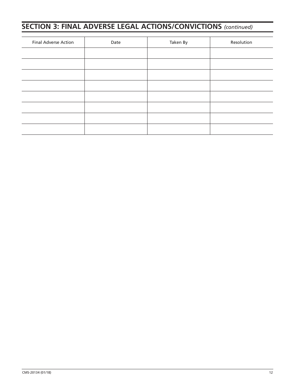Form CMS-20134 Medicare Enrollment Application, Page 12