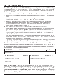 Form CMS-20134 Medicare Enrollment Application, Page 22