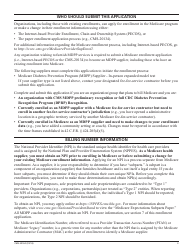 Form CMS-20134 Medicare Enrollment Application, Page 3