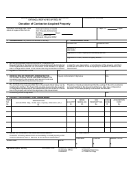 Document preview: Form NIH649-3 Donation of Contractor-Acquired Property