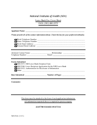 Document preview: Form NIH2941 Leave Bank Fax Cover Sheet