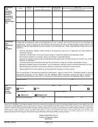 Form NIH465-1 Application for Radionuclide Authorization, Page 2