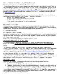 Document preview: Form NIH2940 Leave Recipient Application for the Nih Leave Bank