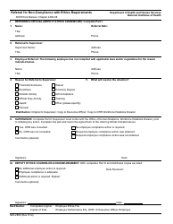 Document preview: Form NIH-2850 Referral for Non-compliance With Ethics Requirements