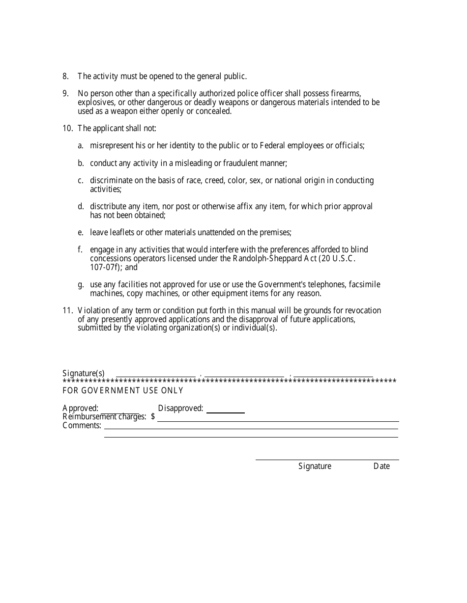 Application for the Occasional Use of Nih-Controlled Facilities, Page 3