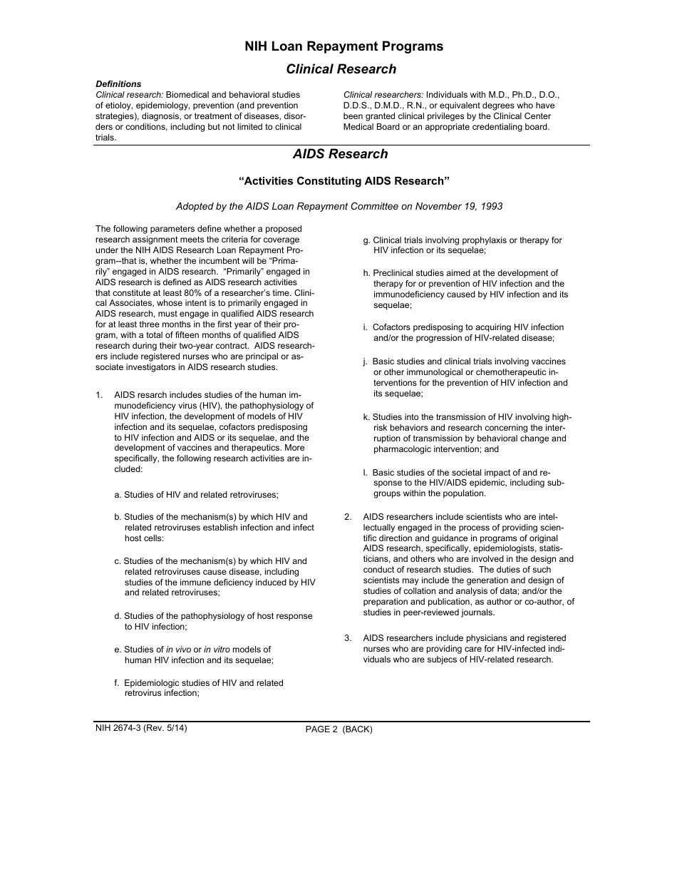 Form NIH2674-3 Icd Recommendation for Proposed Research Assignment, Page 5