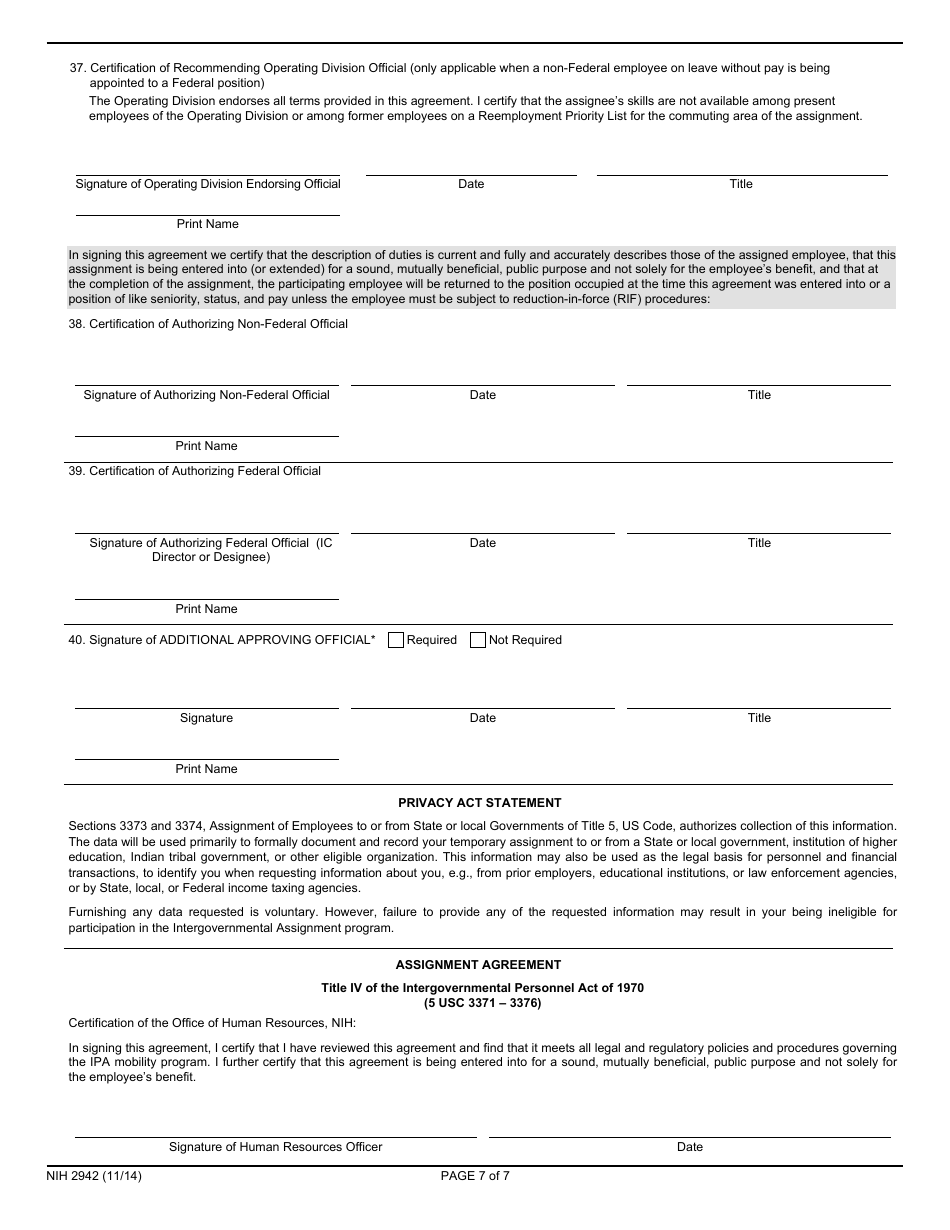 Form 2942 Ipa Assignment Agreement, Page 7