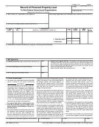 Document preview: Form NIH-2489-2 Record of Personal Property Loan to Non-federal Government Organizations