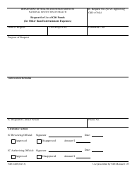 Document preview: Form NIH-2408 Request for Use of Gift Funds (For Other Than Entertainment Expenses)