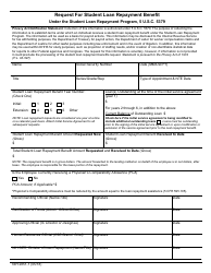 Document preview: Form NIH-2851-1 Request for Student Loan Repayment Benefit