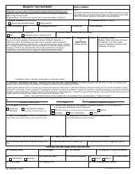 Document preview: Form NIH-1884 Request for Shipment
