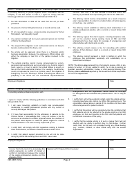 Form NIH2657 Supplement to Form Hhs-520 - Request for Approval of Outside Activity, Page 2