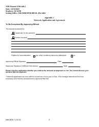 Form NIH2835-1 Appendix 1 Telework Application and Agreement, Page 5
