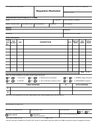 Document preview: Form ORF1861-9 Requisition Worksheet