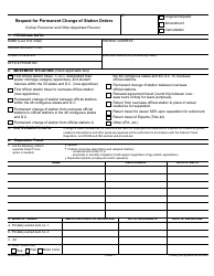 Form NIH2028 Request for Permanent Change of Station Orders, Page 11