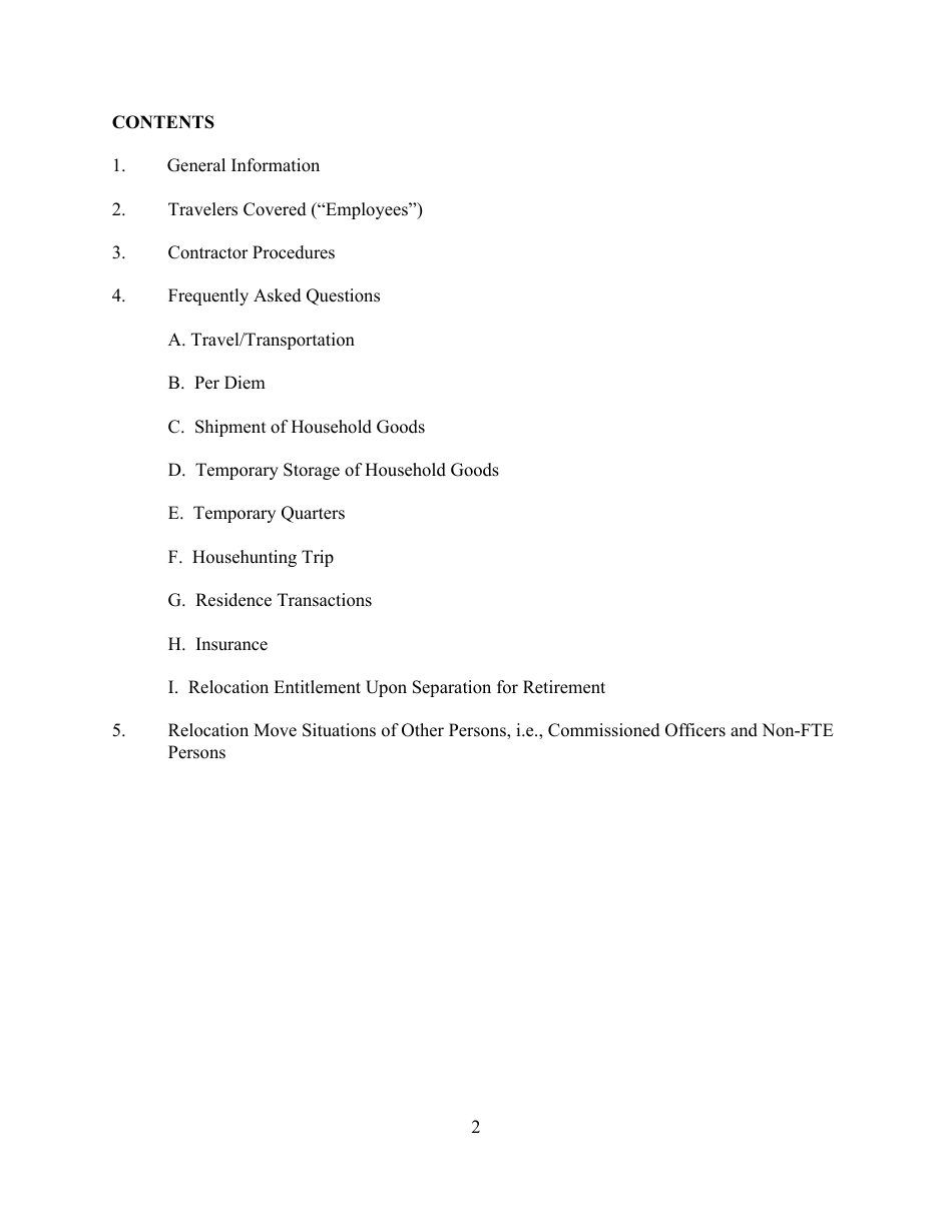 Form NIH2028 Request for Permanent Change of Station Orders, Page 2