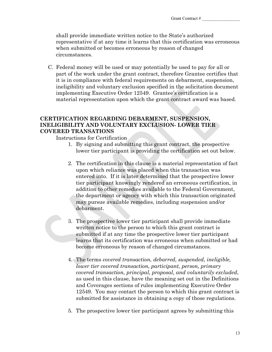Health Insurance Grant Contract - Mnsure - Sample - Minnesota, Page 13