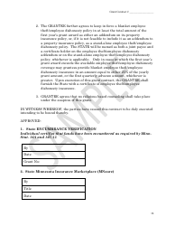 Health Insurance Grant Contract - Mnsure - Sample - Minnesota, Page 16