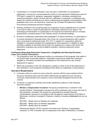 Request for Proposals for Consumer and Small Business Shopping, System of Record, and Enrollment Decision Support Tools for Mnsure - Minnesota, Page 12