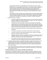 Request for Proposals for Consumer and Small Business Shopping, System of Record, and Enrollment Decision Support Tools for Mnsure - Minnesota, Page 14