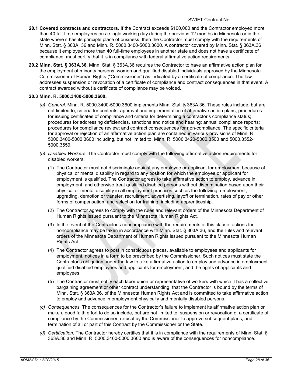 Request for Proposals for Consumer and Small Business Shopping, System of Record, and Enrollment Decision Support Tools for Mnsure - Minnesota, Page 28