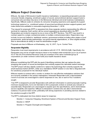 Request for Proposals for Consumer and Small Business Shopping, System of Record, and Enrollment Decision Support Tools for Mnsure - Minnesota, Page 2
