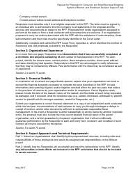 Request for Proposals for Consumer and Small Business Shopping, System of Record, and Enrollment Decision Support Tools for Mnsure - Minnesota, Page 4