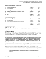 Request for Proposals for Consumer and Small Business Shopping, System of Record, and Enrollment Decision Support Tools for Mnsure - Minnesota, Page 8