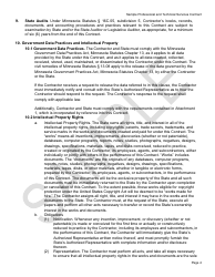 Professional and Technical Services Contract Form - Mnsure - Sample - Minnesota, Page 4