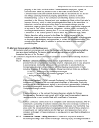 Professional and Technical Services Contract Form - Mnsure - Sample - Minnesota, Page 5