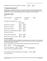 Speaker Request Form - Mnsure - Minnesota, Page 2