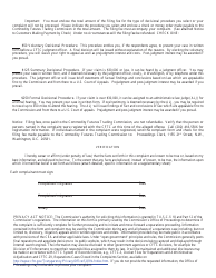 CFTC Form 30 Reparations Complaint Form, Page 2